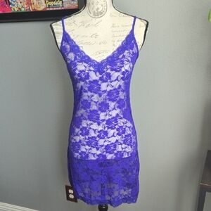 Elegant Purple Lace Chemise